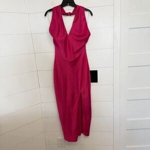 Elegant Pink Sleeveless Dress